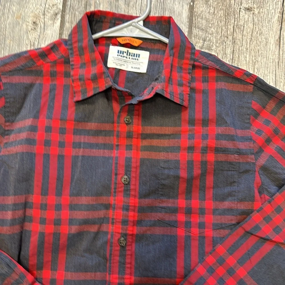 Youth Boys size XL Urban Pipeline  button-down max flex long sleeve shirt top